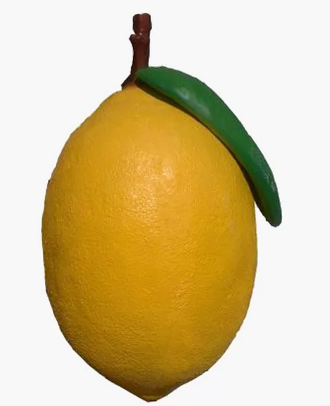 Citron en résine, taille L - Déco et Artisanat