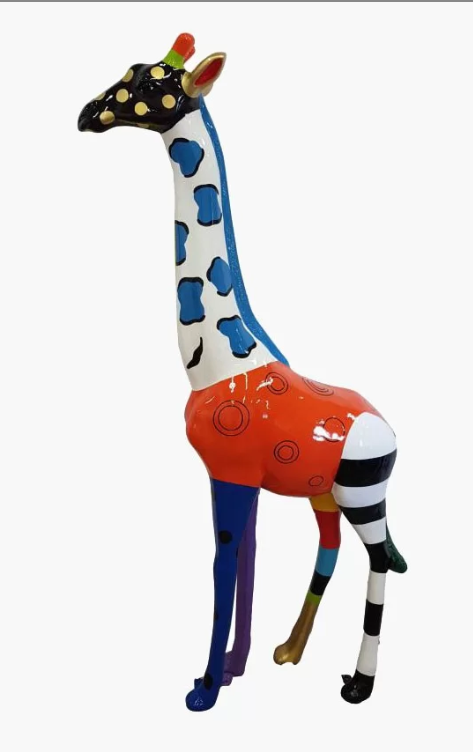 Girafe style Pop en résine - Déco et Artisanat