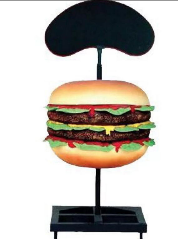 Hamburger en résine taille XL - Déco et Artisanat